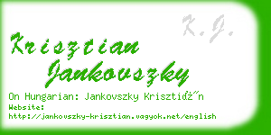 krisztian jankovszky business card